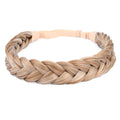 BOBIYA 2-Strand Synthetic Hair Braided Headband | Golden Blonde