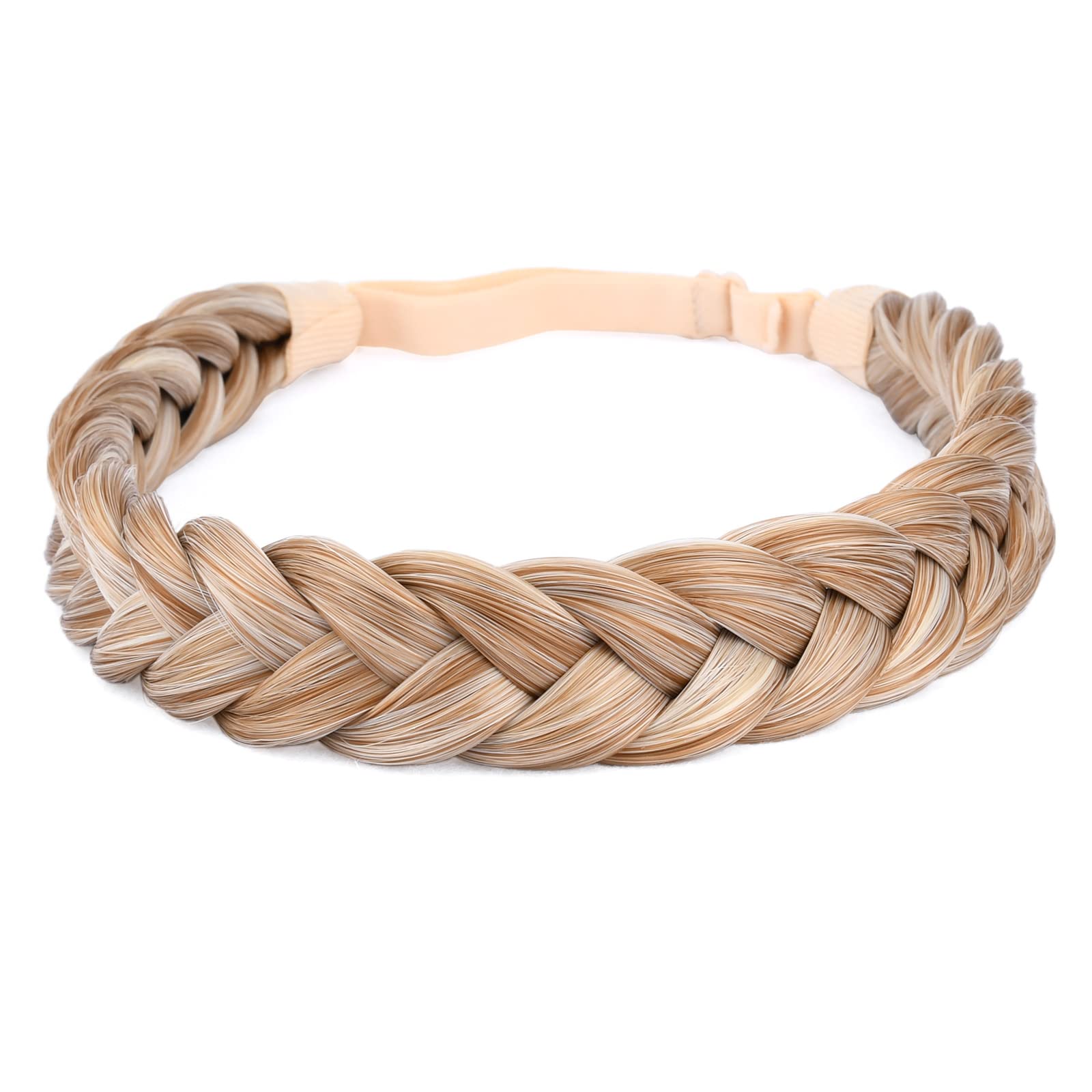 BOBIYA 2-Strand Synthetic Hair Braided Headband | Golden Blonde