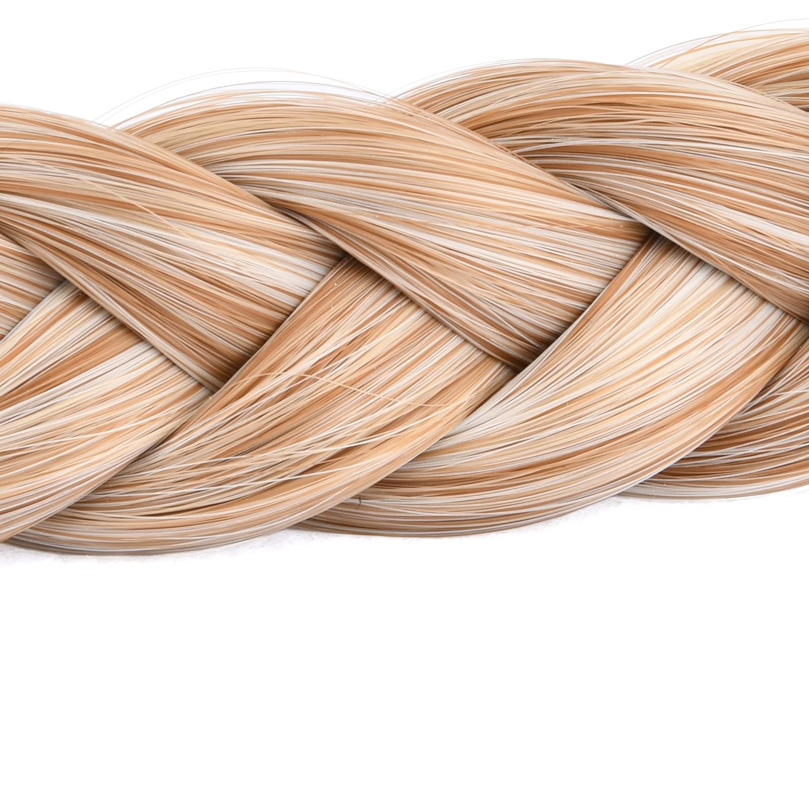 BOBIYA 2-Strand Synthetic Hair Braided Headband | Golden Blonde