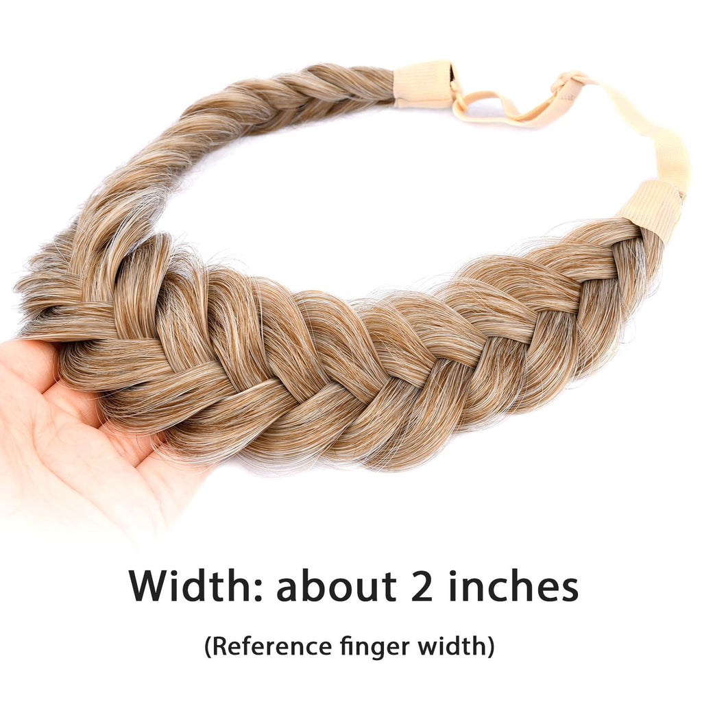BOBIYA Messy Wide 2-Strands Braided Headband – Sandy Blonde