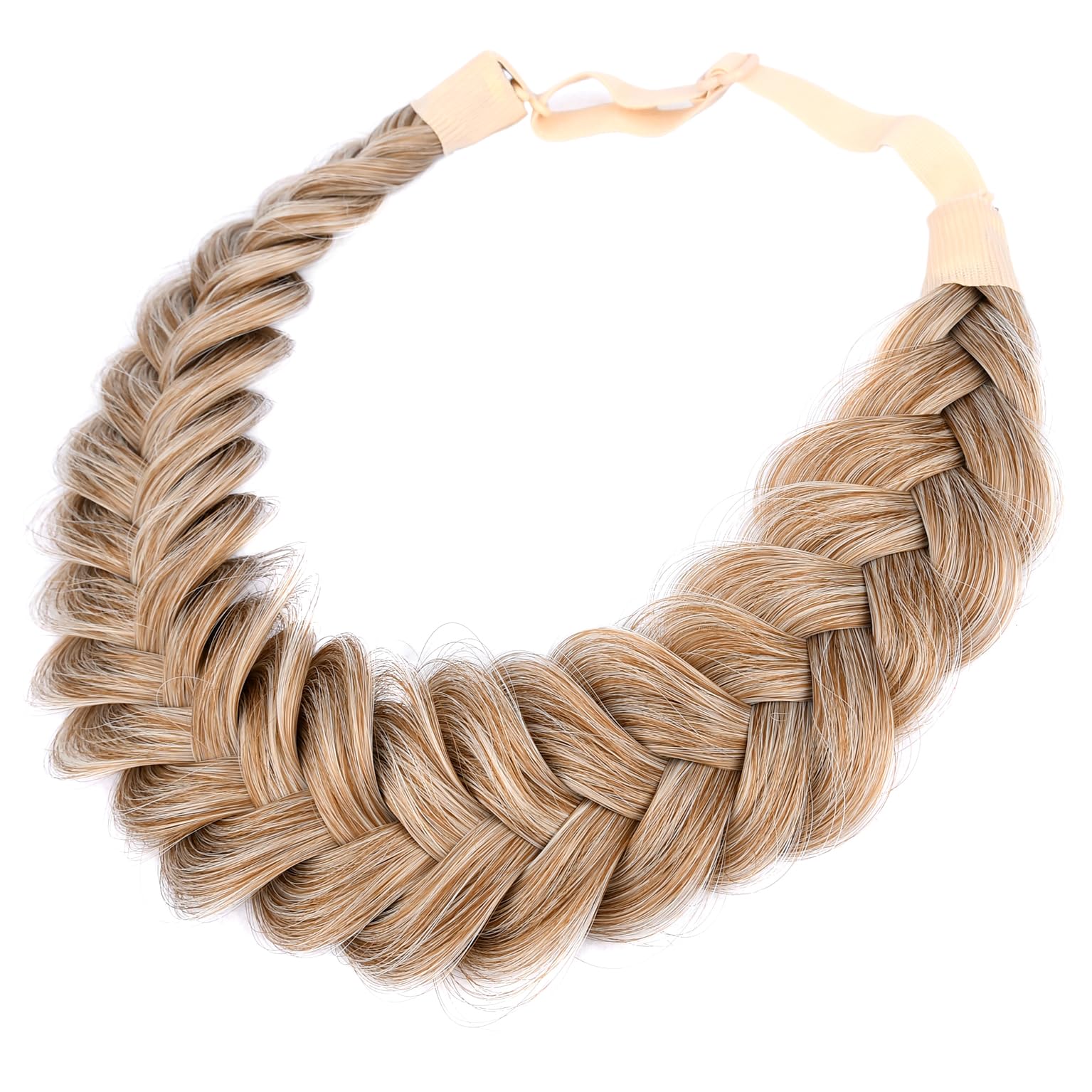 BOBIYA Messy Wide 2-Strands Braided Headband – Sandy Blonde