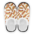 Boccsty Fast Food Hot Dog Spa Slippers – Cozy Memory Foam Indoor/Outdoor Non-Slip House Shoes for Men & Women