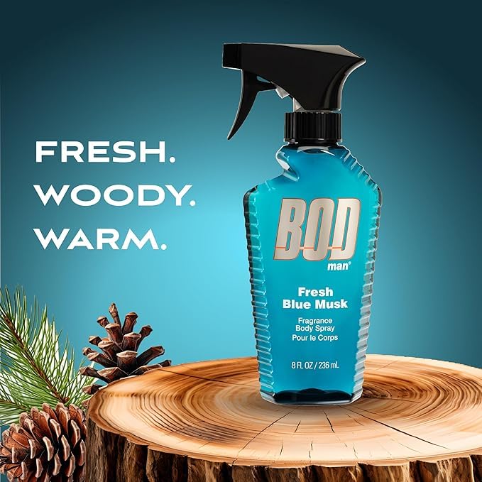 Bod Man Fresh Blue Musk Body Spray 8 oz | Parfums de Coeur
