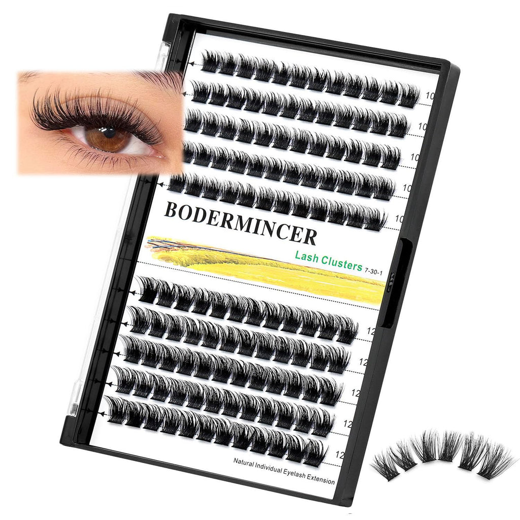 Bodermincer 120 Clusters Mixed Wide Lash Extensions – 10-16mm (D Curl)