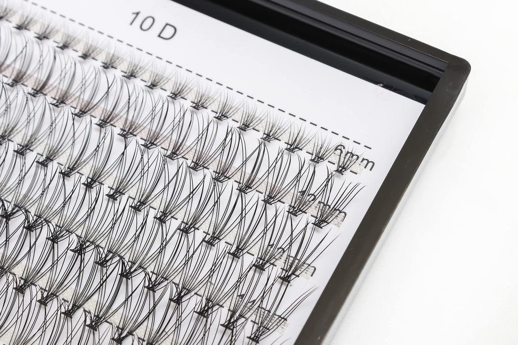 Bodermincer 240pcs Lash Extensions – C Curl, 10D/20D Mixed Clusters (8–16mm) for Professionals