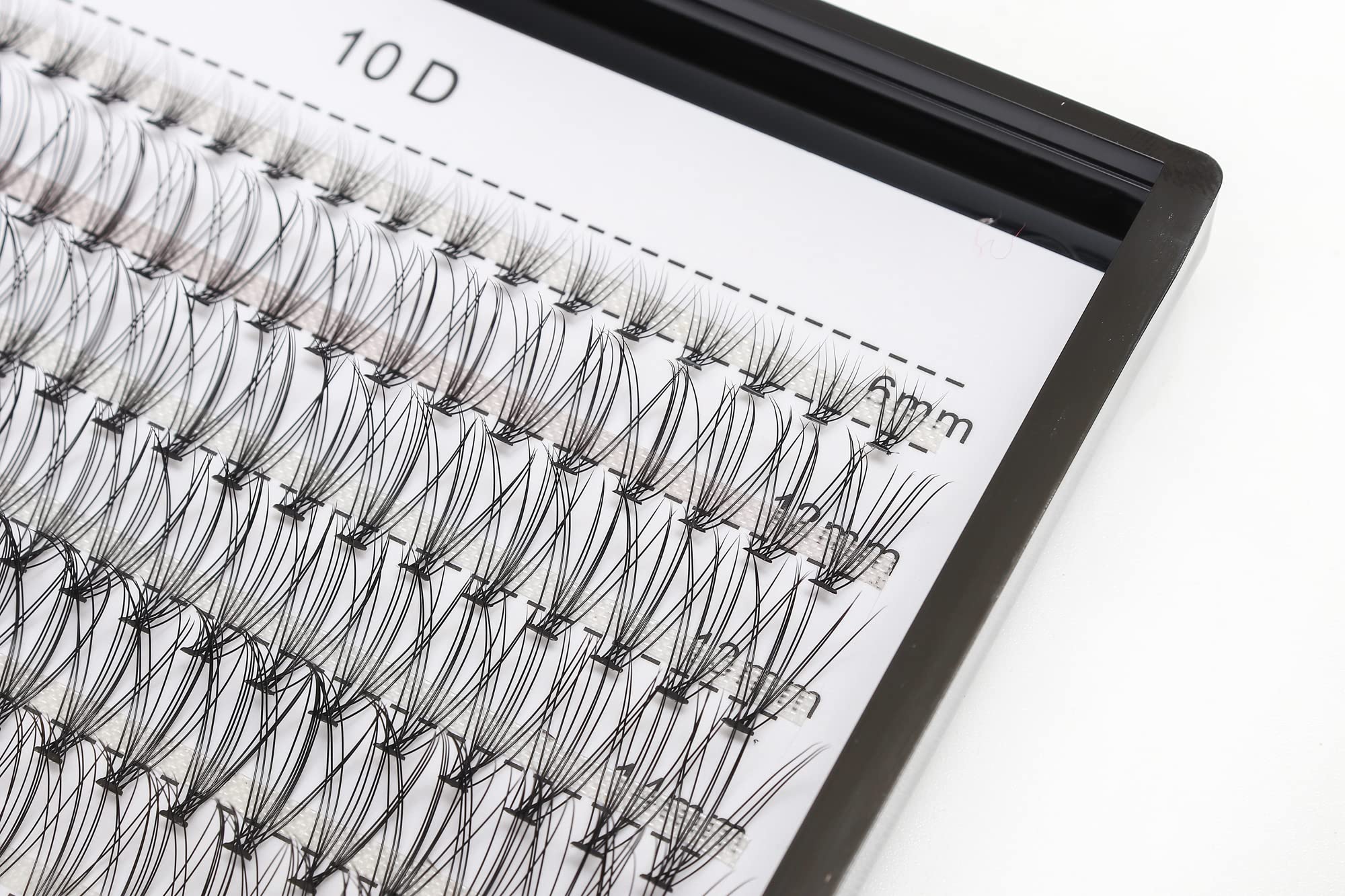 Bodermincer 240pcs Lash Extensions – C Curl, 10D/20D Mixed Clusters (8–16mm) for Professionals