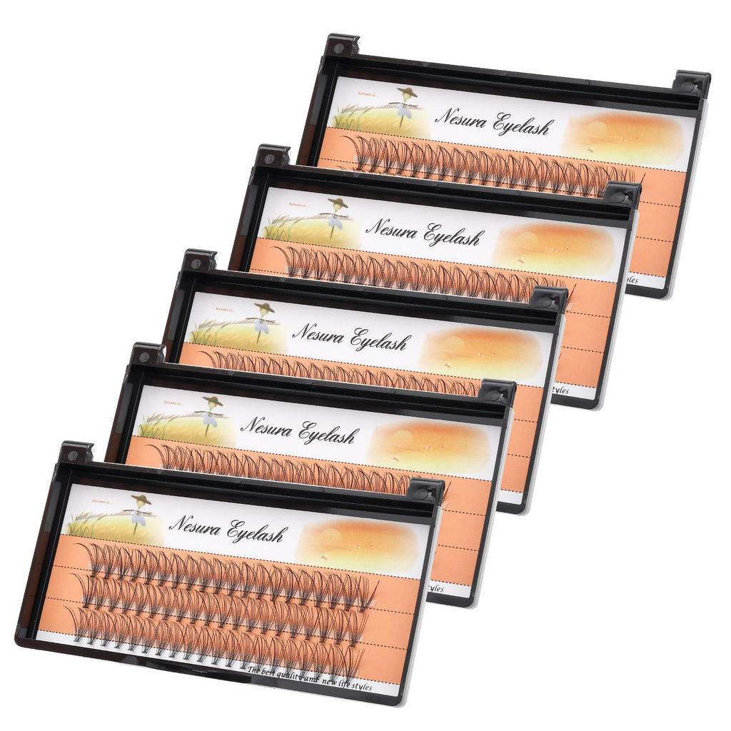 Bodermincer 60pcs Mixed Black Handmade False Eyelashes – 6–16mm, 10D–60D, 5 Packs (11mm)
