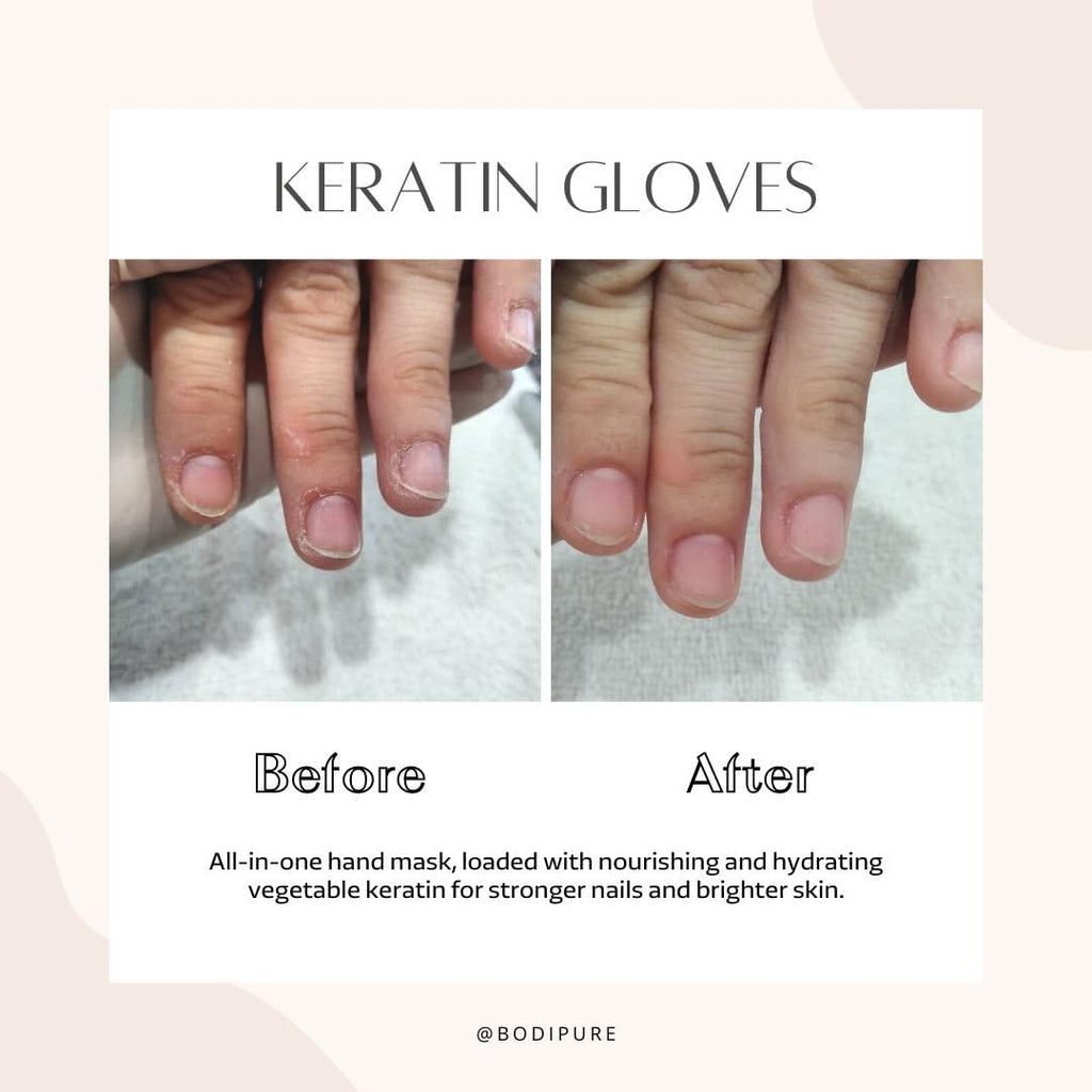 Bodipure Premium Hand Mask Keratin Gloves | Spa-Quality Hydration for Dry Hands