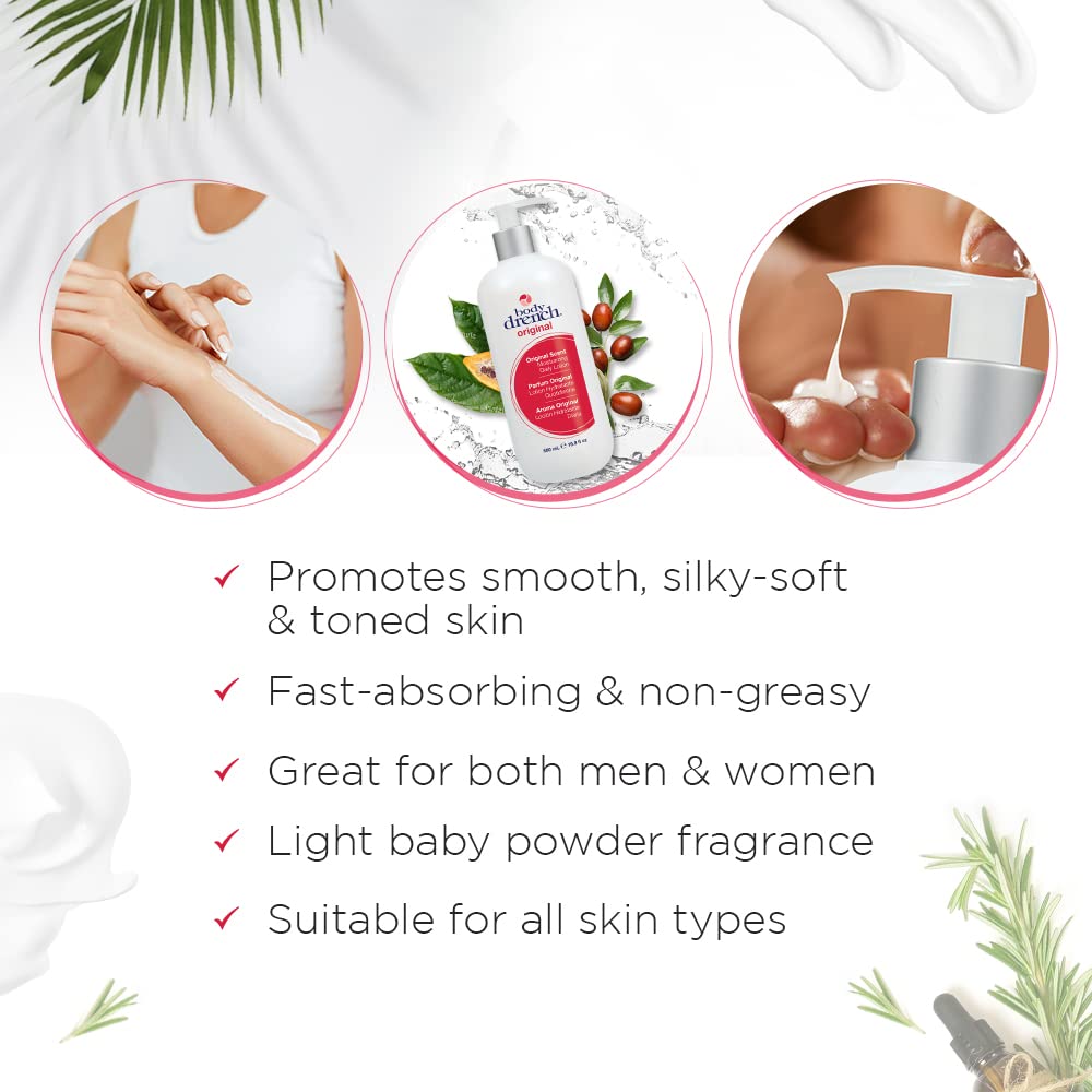 Body Drench Moisturizing Lotion | All Skin Types, 16.9 oz
