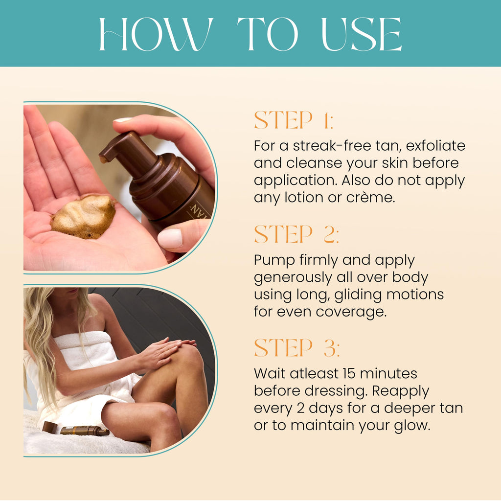 Body Drench QuickTan Self Tanner Mousse – Medium Dark Tan, 4.2 oz