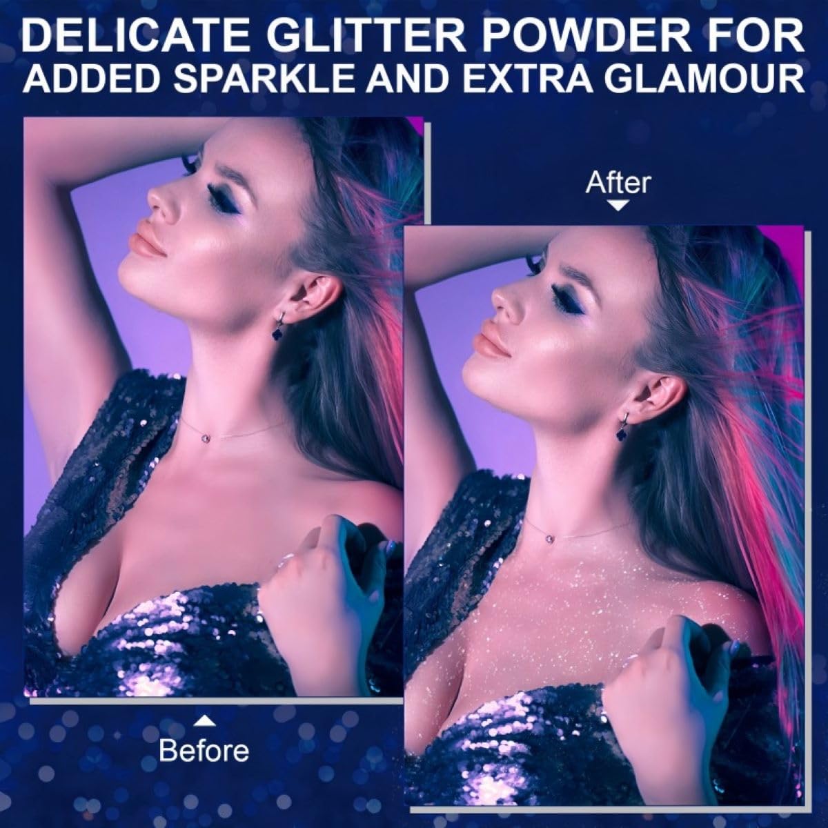 Body Glitter Spray – Long-Lasting Hair, Body & Clothes Shine for Festivals