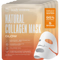Body Restore Natural Collagen Face Mask 5 Pack – Hydration, Glow & Valentine Gift Set