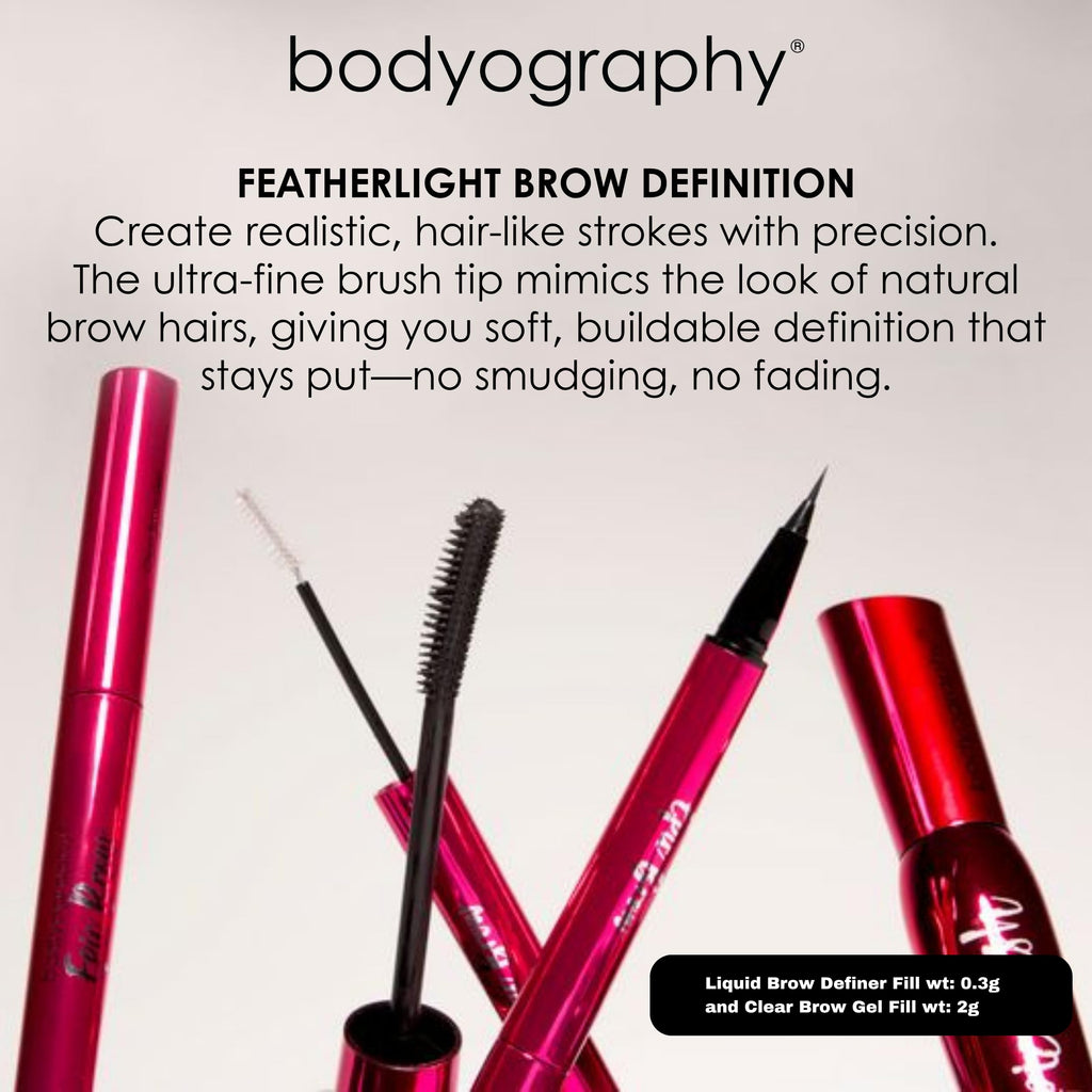 Bodyography Epic Brow: 2-in-1 Clear Gel + Micro-Fine Pen in Blonde – Long-Wear Brow Shaper