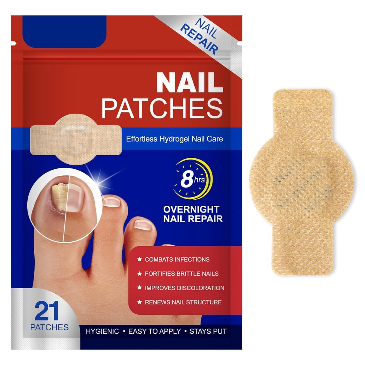 BOELIKAYS Fungal Nail Patches - Extra Strength Toenail Treatment