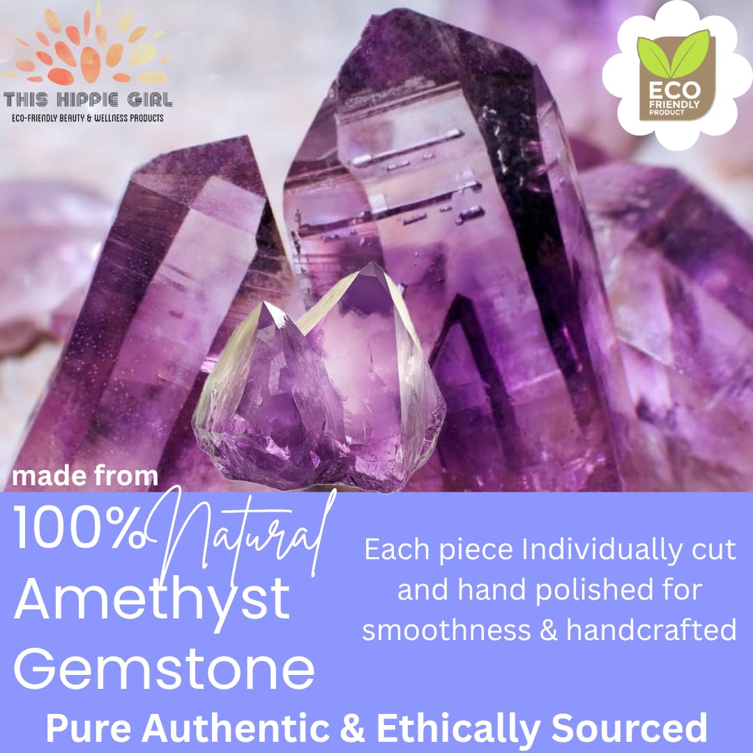 Boho Aromatic Amethyst Eye Mask – Cooling Crystal for Puffiness and Relaxation