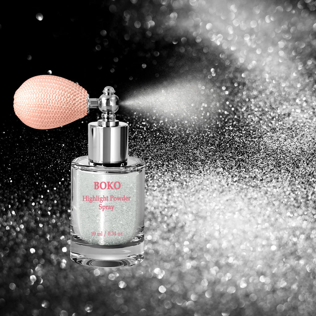 Boko Body Glitter Spray – Sparkling Glitter for Face, Hair, Body & Fashion