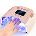 BOLASEN Cordless UV Nail Lamp 54W - Fast Curing, Rechargeable LED Dryer with Metal Reflector (Pink)