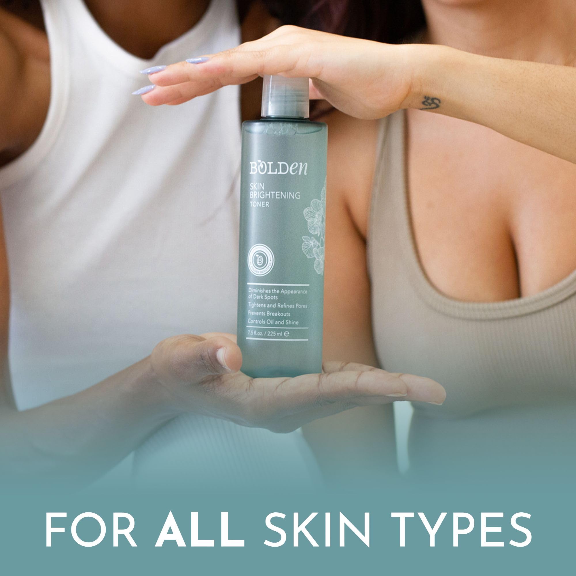 Bolden Skin Brightening Toner for Face – Exfoliating Toner for Oily Skin with Glycolic Acid, Niacinamide & Hyaluronic Acid | 8.0 Fl Oz
