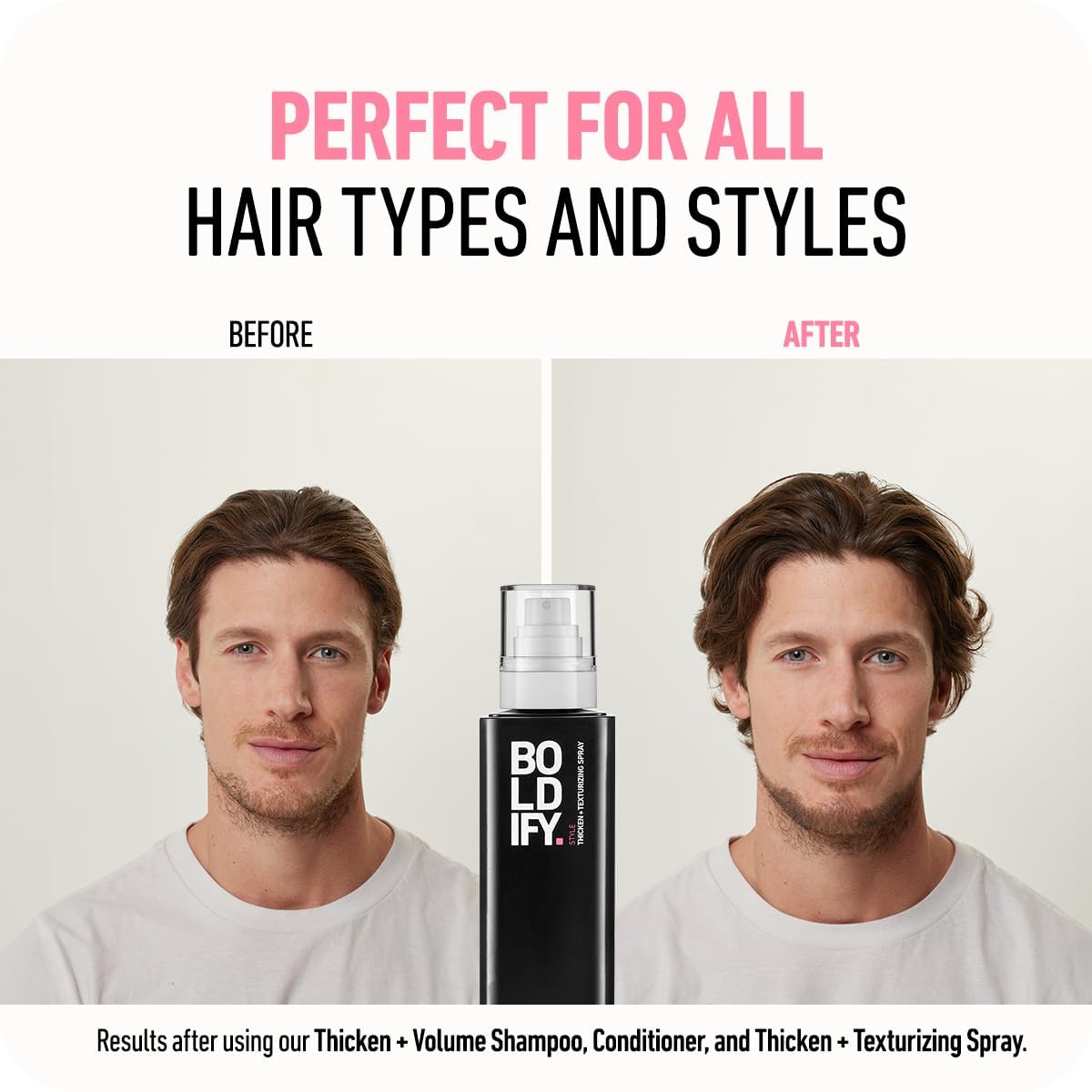 Boldify Hair Thickening Spray — Volume Booster & Texture Spray for Women & Men | 8oz