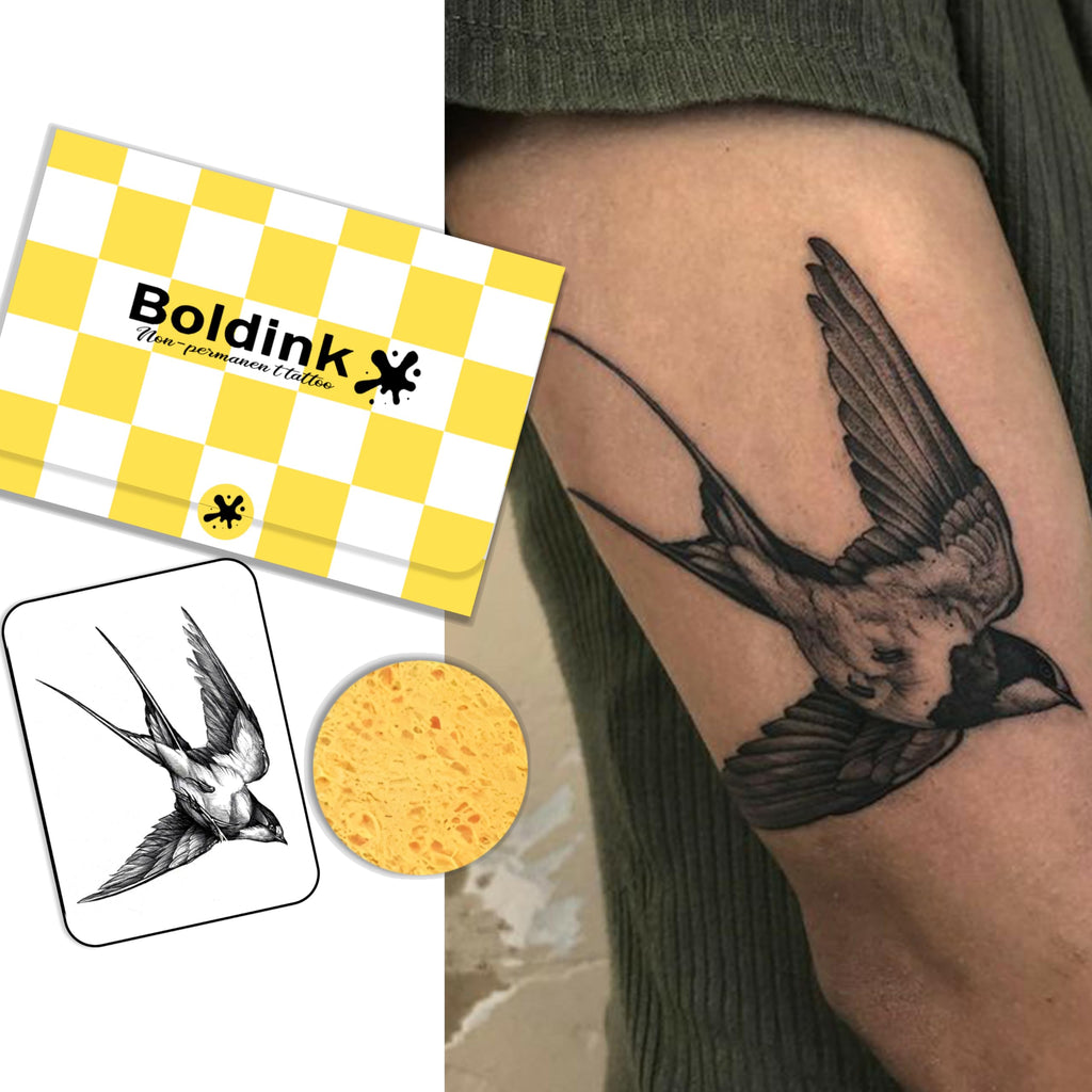 Boldink Semi-Permanent Tattoos – Realistic, Waterproof Temporary Tattoos (7-15 Days) with Gift-Ready Packaging