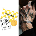 Boldink Finger Tattoos – Waterproof, Non-Reflective Semi-Permanent Tattoos, Gift-Ready Packaging