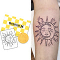 Boldink Semi-Permanent Tattoos – Realistic Waterproof Temporary Tattoos (Sun and Moon 3)