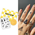 Boldink Temporary Tattoos – Finger Tattoo 24 | 15 Days Long-Lasting, Waterproof & Non-Reflective