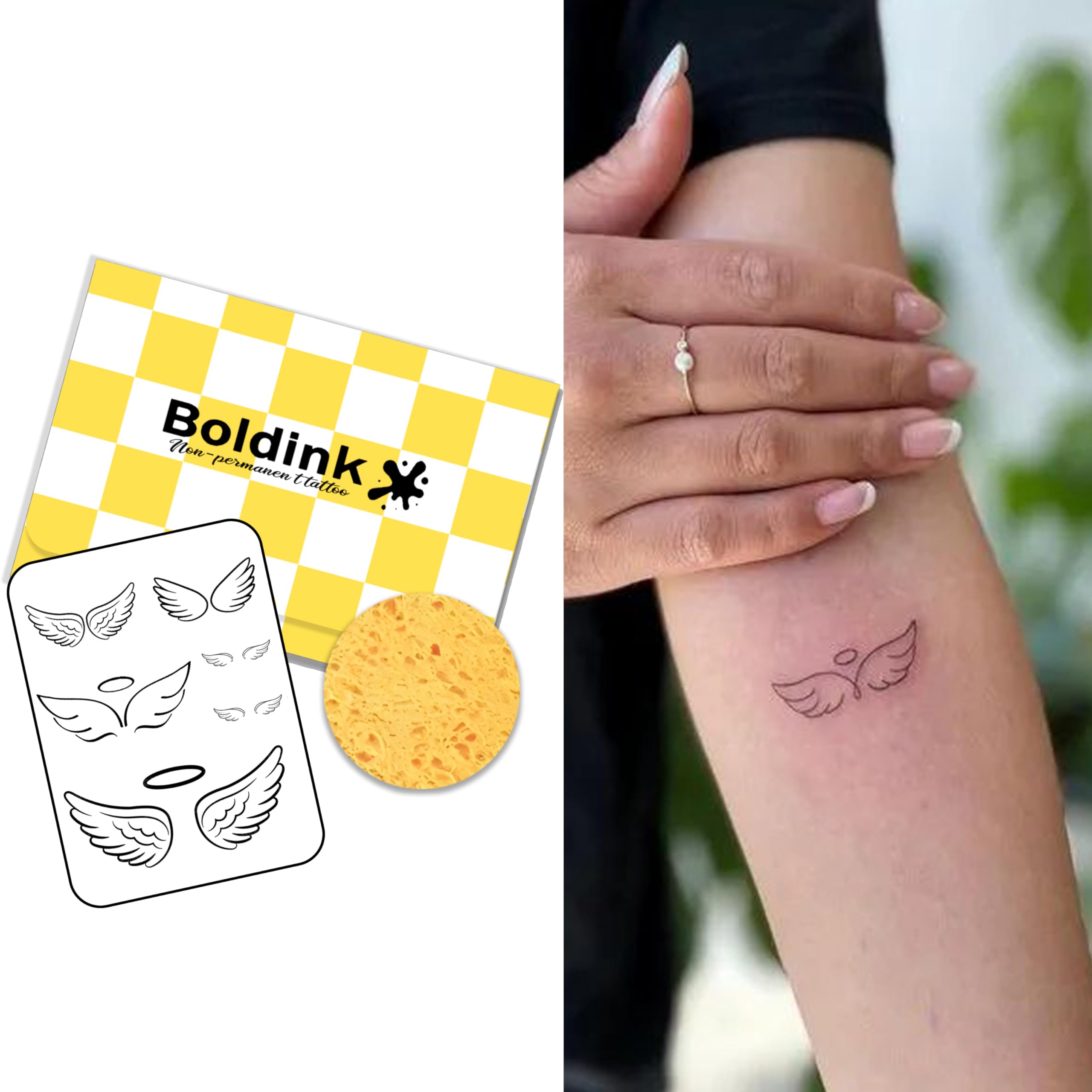 Boldink Semi-permanent Tattoos – Realistic, Waterproof & Non-Reflective Stickers (7–14 Days)