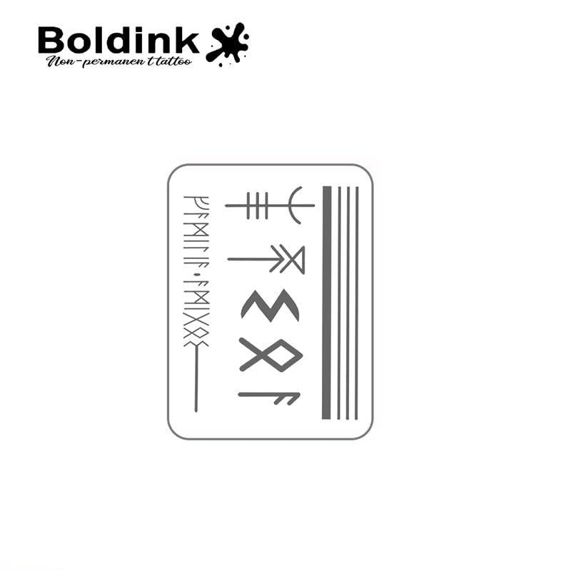 Boldink Semi-Permanent Finger Tattoos — Realistic, Waterproof & Non-Reflective | Gift Packaging (12 Tattoos)