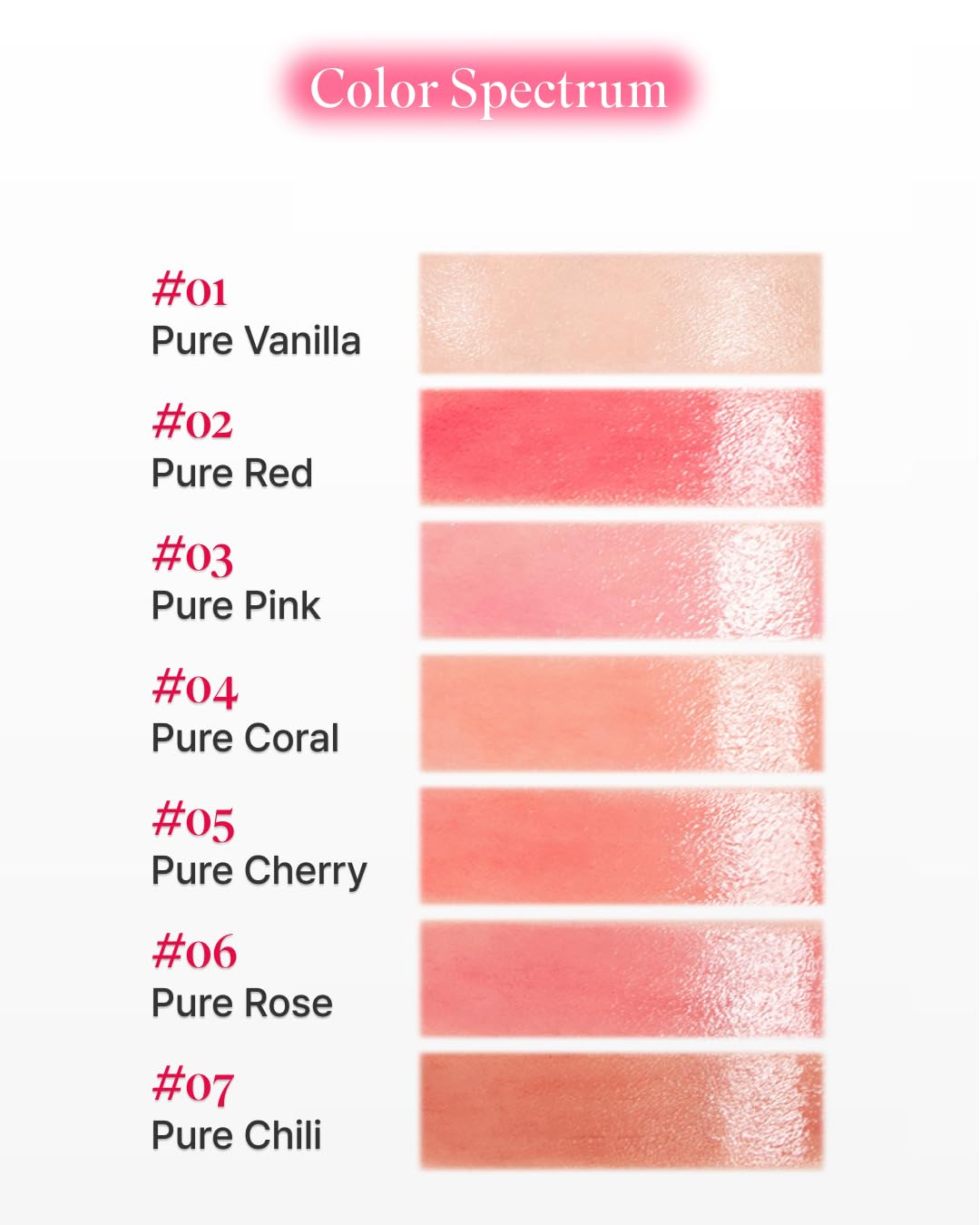 BOM COSMETICS Dewy Lip Balm #6 Pure Rose – Sheer Glow Lip Care with Vitamin E & Shea Butter