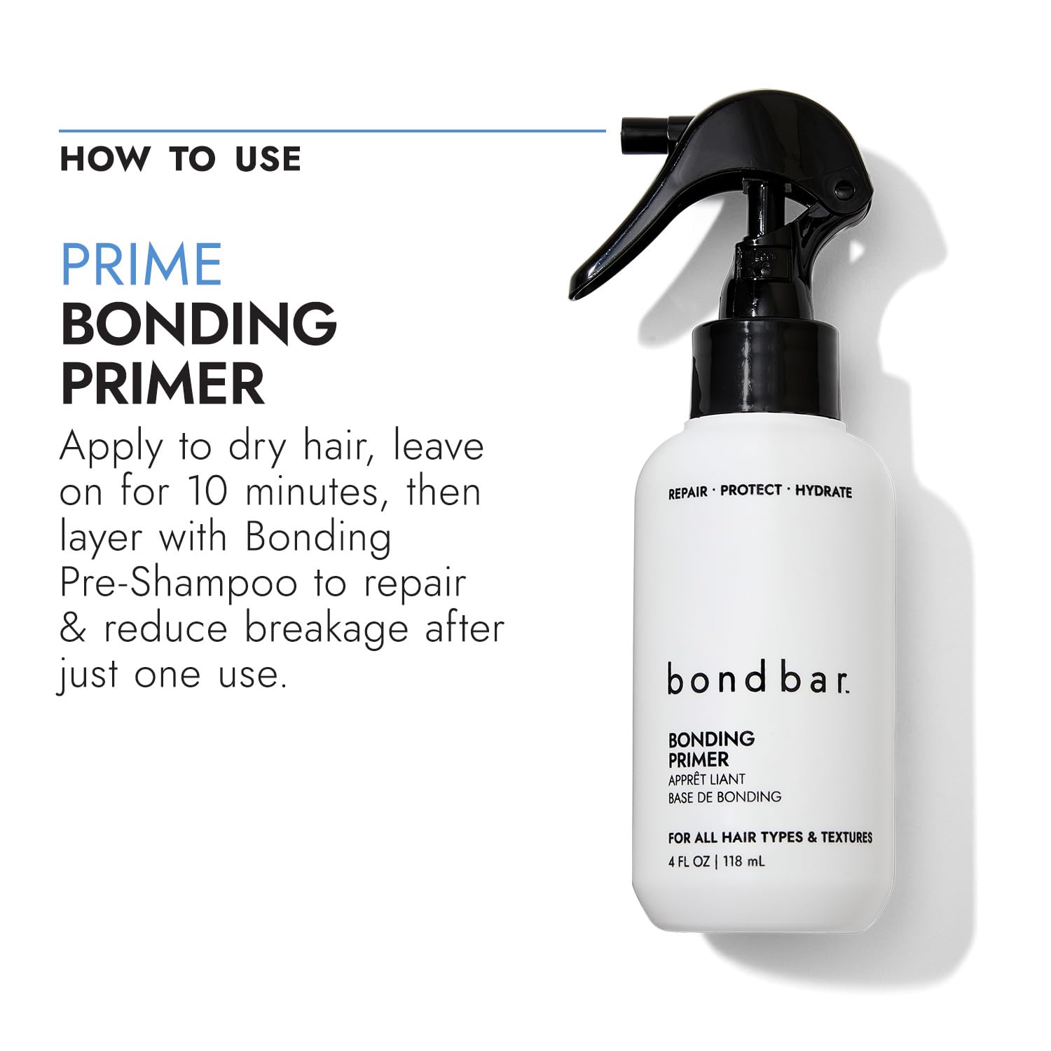 Bondbar Repair Treatment – Strengthen, Hydrate & Protect Damaged Hair (4 fl oz) | Vegan & Cruelty-Free
