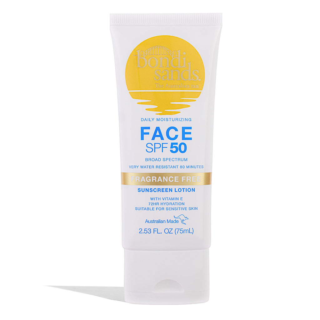 Bondi Sands Fragrance Free Daily Sunscreen Face Lotion SPF 50 – Hydrating, Non-Greasy