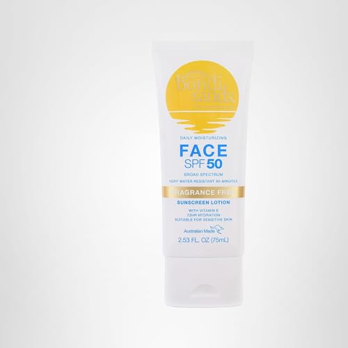 Bondi Sands Fragrance Free Daily Sunscreen Face Lotion SPF 50 – Hydrating, Non-Greasy
