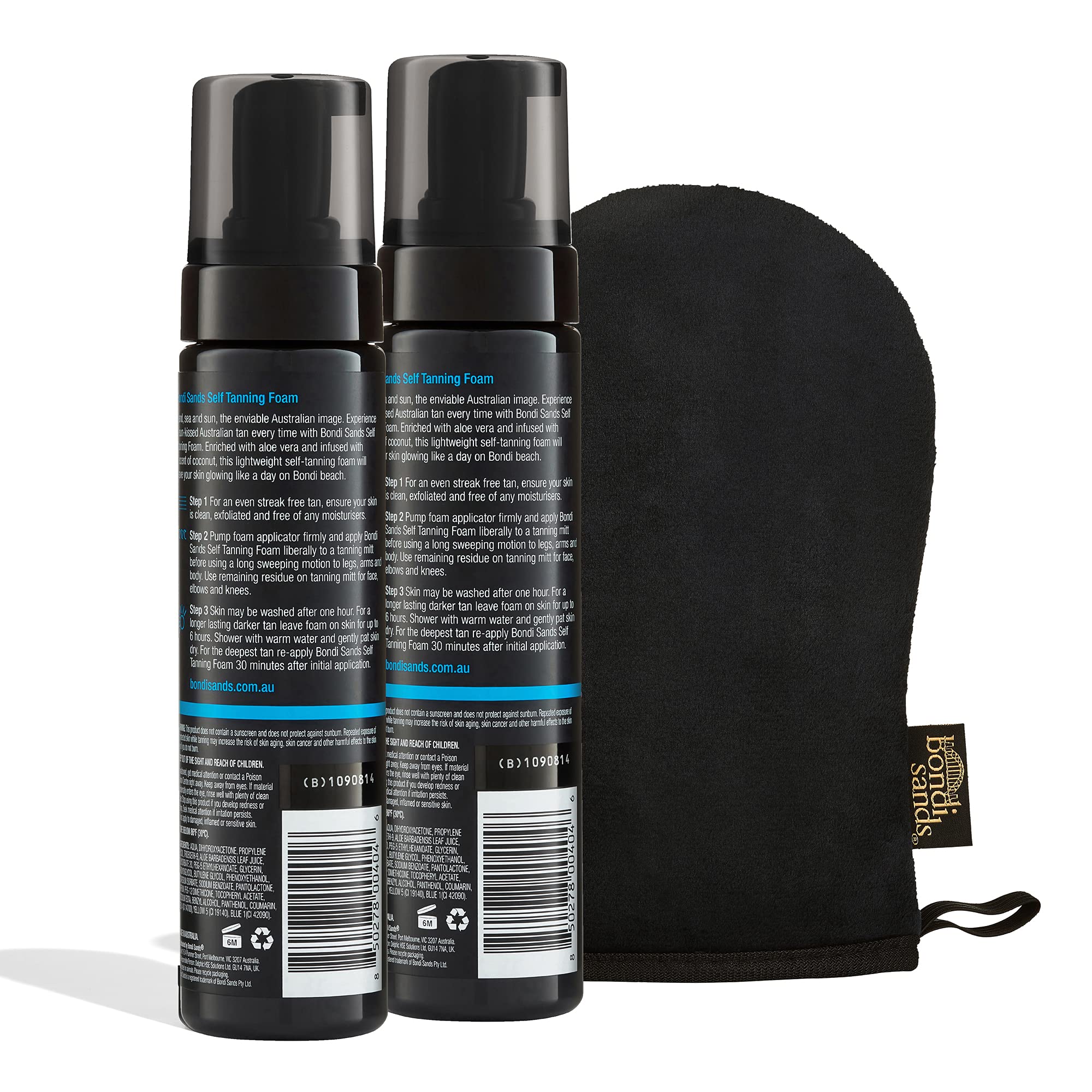 Bondi Sands Self Tanning Foam Duo Dark – Lightweight, Easy, Streak-Free Bronze