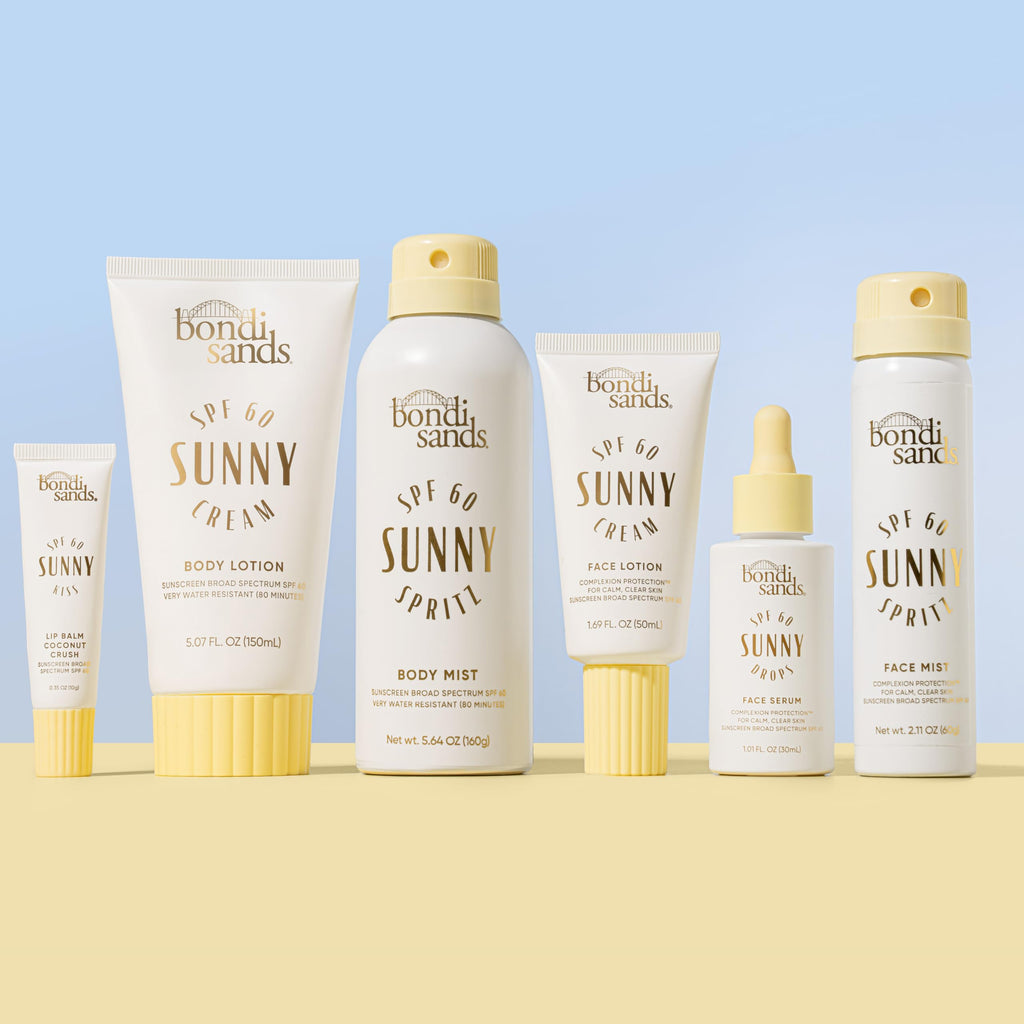 Bondi Sands Sunny Cream SPF 60 Face Lotion – Hydrating, Oil-Free Daily Sunscreen