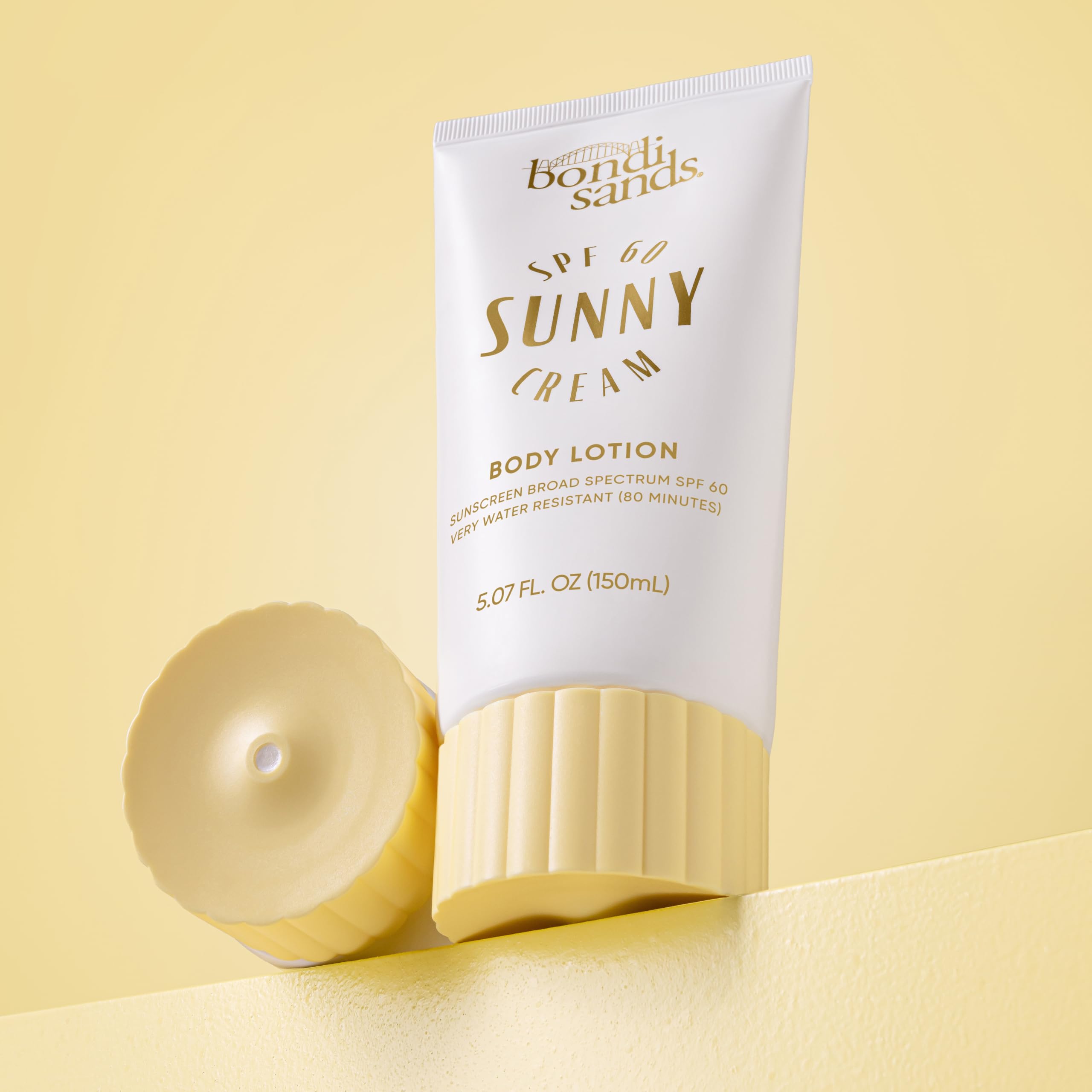 Bondi Sands Sunny Cream SPF 60 Body Lotion – Hydrating Broad Spectrum Sunscreen