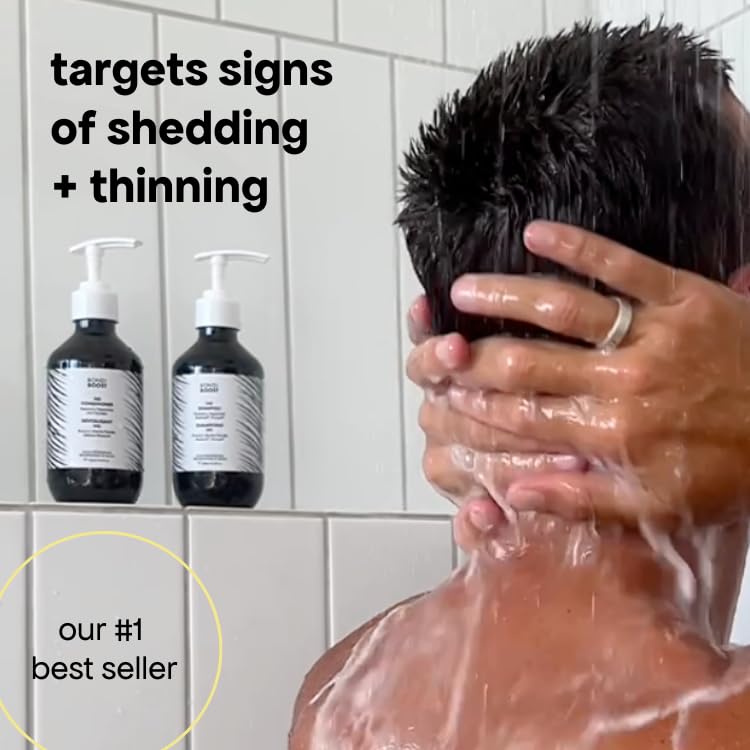 BondiBoost HG Anti-Thinning Shampoo & Conditioner Set – Fuller-Looking Hair, Procapil, Redensyl, Rosemary, Sulfate-Free