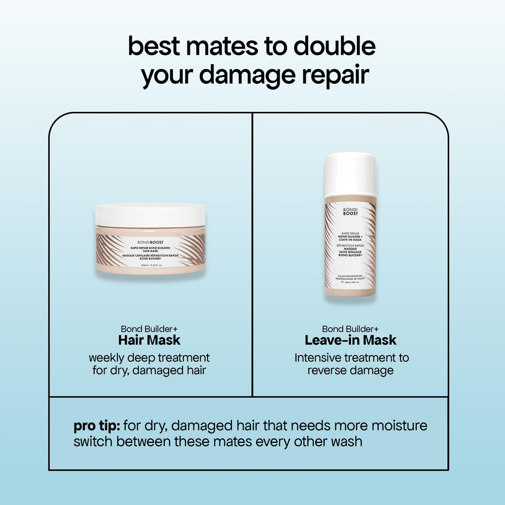 BONDIBOOST Rapid Repair Bond Builder + Hair Mask for Damaged Hair – Deep Conditioning, Strength & Shine (8.45 fl oz)