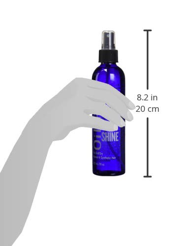 Bonfi Natural Oil-Free Wig Shine Spray, 8 oz — UV Protection & Vitamin E