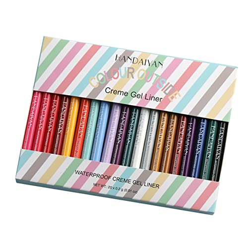 BONNIE CHOICE 20 Colors Eyeliner Pencil Set – Waterproof & Retractable