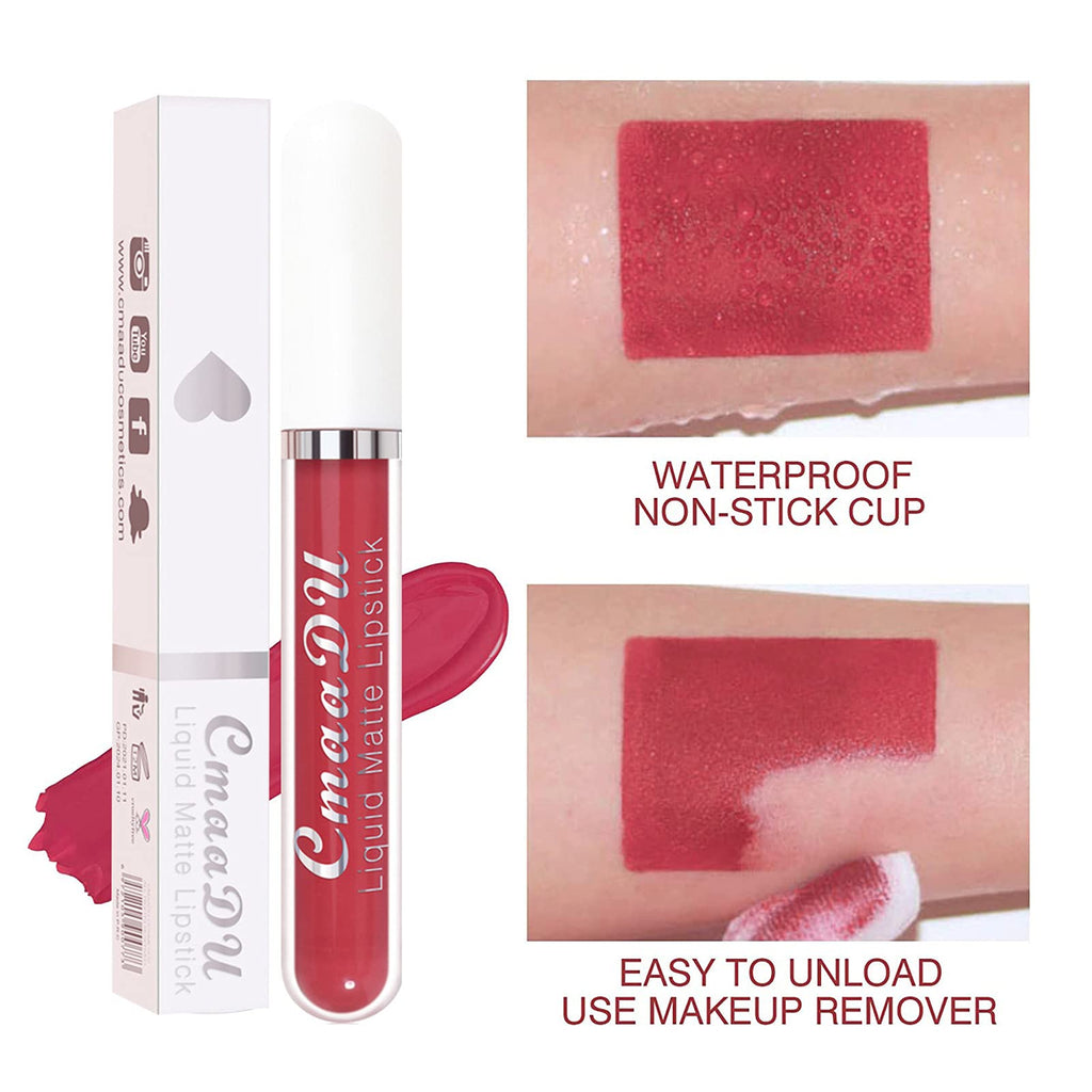 BONNIE CHOICE 18-Pcs Matte Liquid Lipstick Set – Waterproof, Long-Wearing, 18 Rich Shades