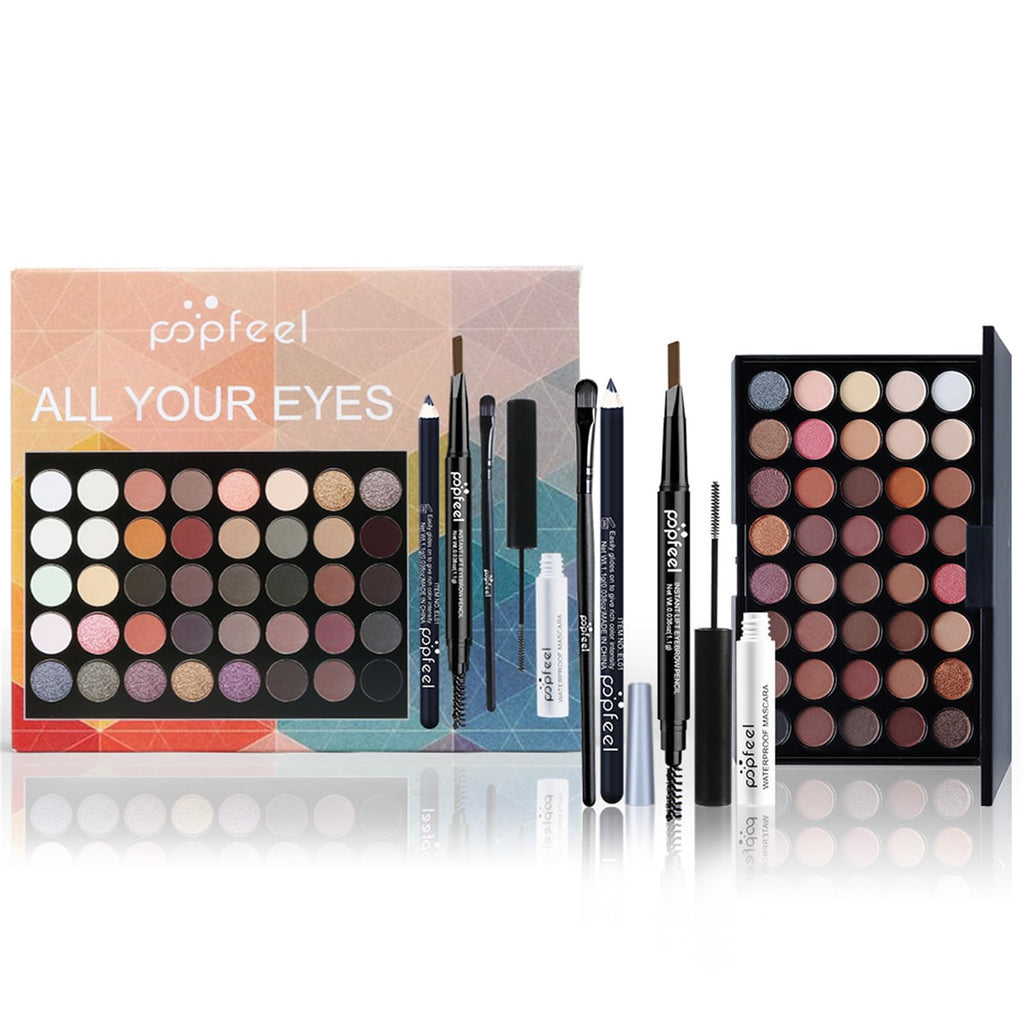 BONNIE CHOICE Eye Makeup Kit for Women – Beginner-Friendly Set with Eyebrow Pencil, Eyeliner, Mascara & 40-Color Eyeshadow Palette