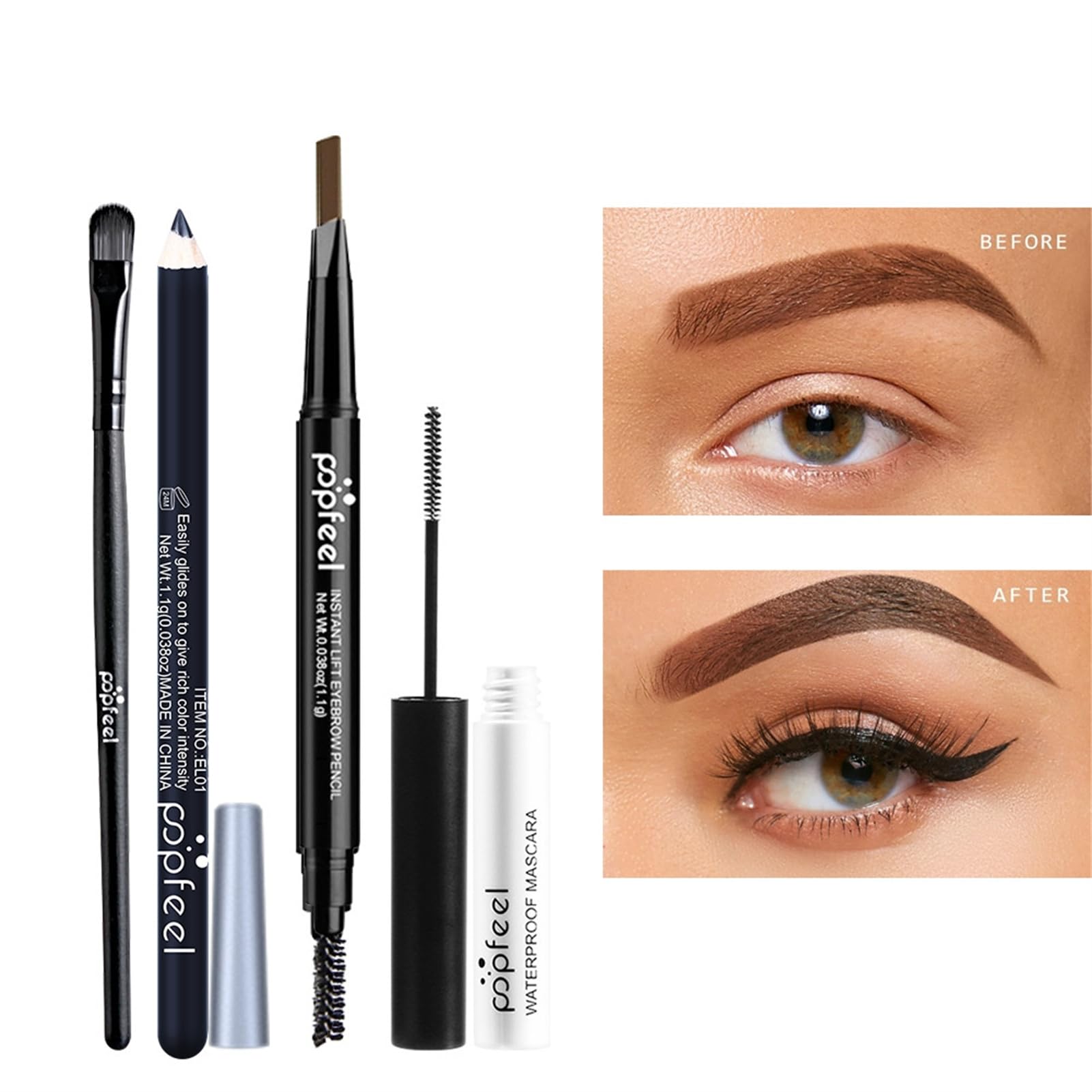 BONNIE CHOICE Eye Makeup Kit for Women – Beginner-Friendly Set with Eyebrow Pencil, Eyeliner, Mascara & 40-Color Eyeshadow Palette