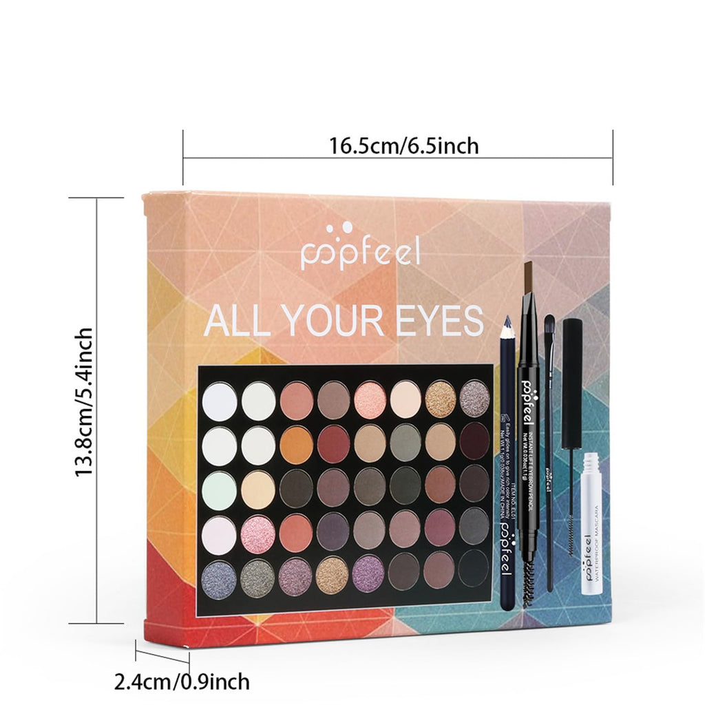 BONNIE CHOICE Eye Makeup Kit for Women – Beginner-Friendly Set with Eyebrow Pencil, Eyeliner, Mascara & 40-Color Eyeshadow Palette