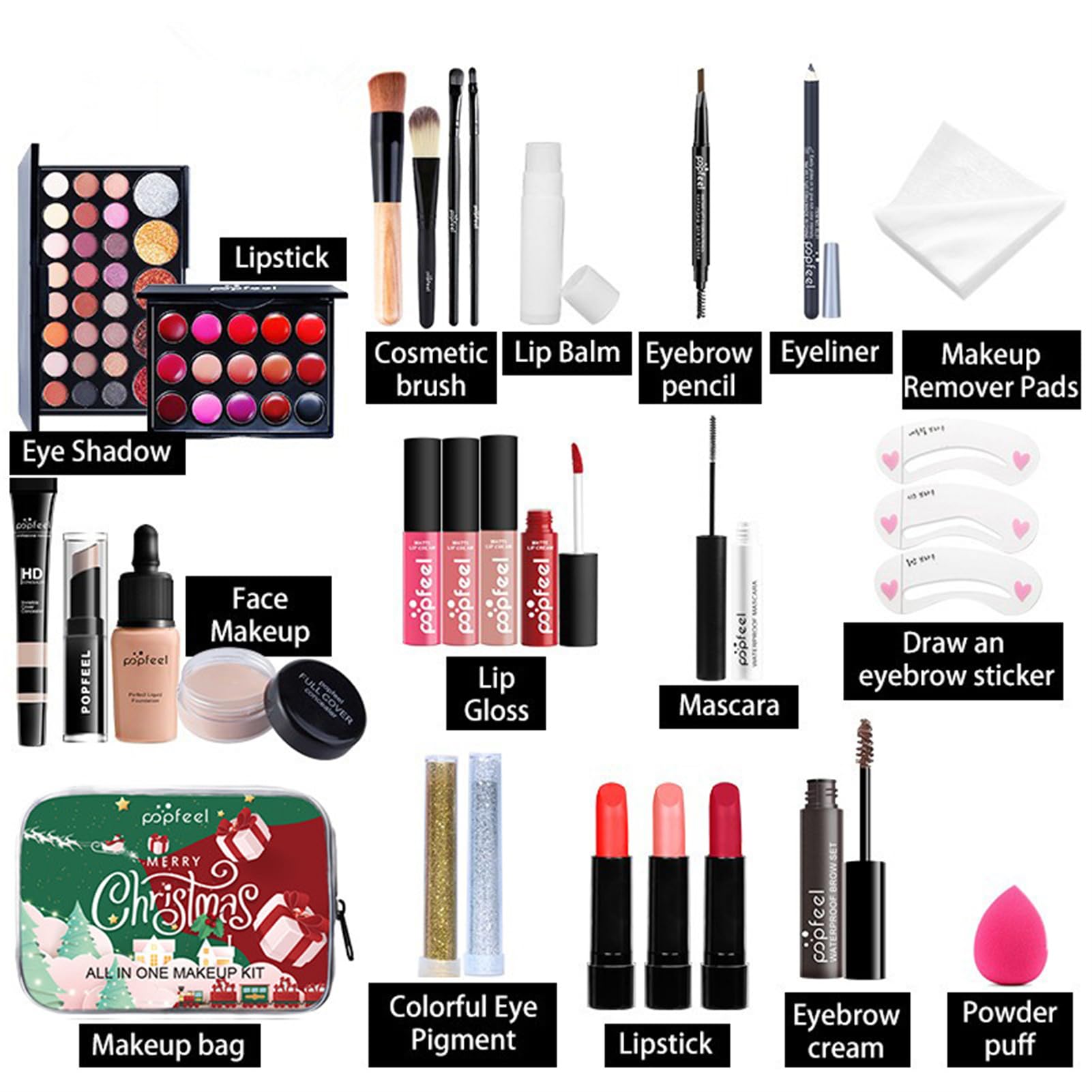 BONNIE CHOICE All in One Makeup Kit – Complete Gift Set for Women