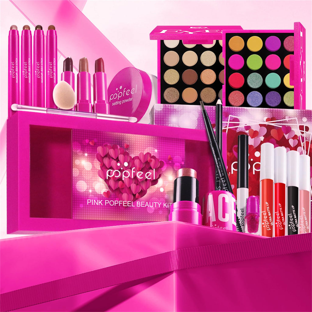 BONNIE CHOICE Hot Pink All-in-One Makeup Kit – Complete Gift Set for Women