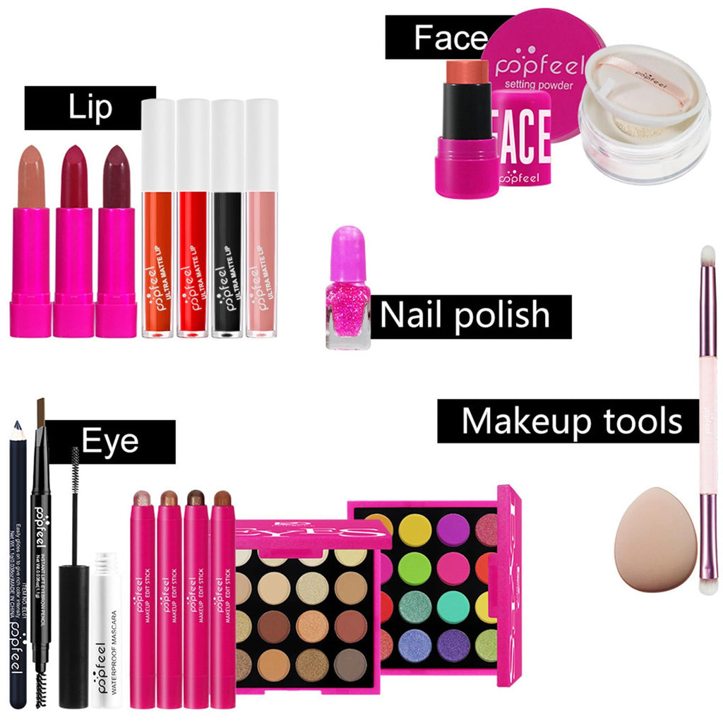 BONNIE CHOICE Hot Pink All-in-One Makeup Kit – Complete Gift Set for Women