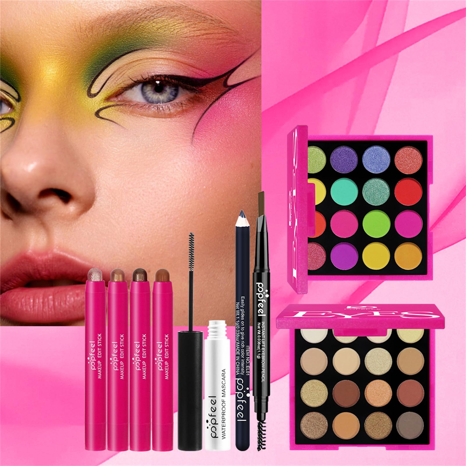 BONNIE CHOICE Hot Pink All-in-One Makeup Kit – Complete Gift Set for Women
