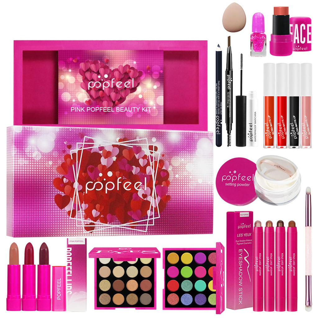 BONNIE CHOICE Hot Pink All-in-One Makeup Kit – Complete Gift Set for Women