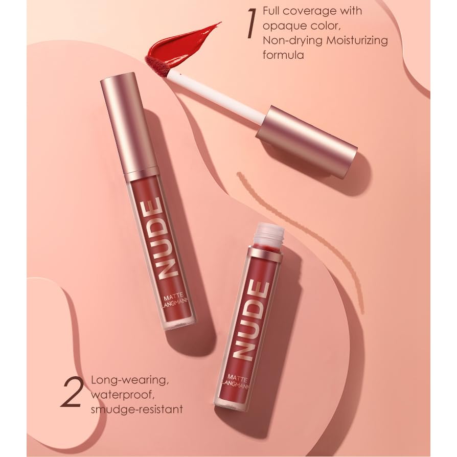 BONNIE CHOICE 12-Piece Matte Lipstick & Lip Liners Set – Waterproof & Long-Lasting